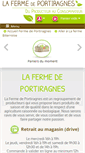 Mobile Screenshot of lafermedeportiragnes.com